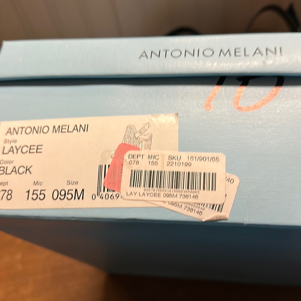 Shoes, Antonio Melani, black heels, 9.5, worn once